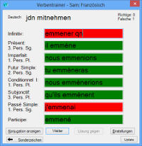Screenshot für Verbentrainer für Französisch